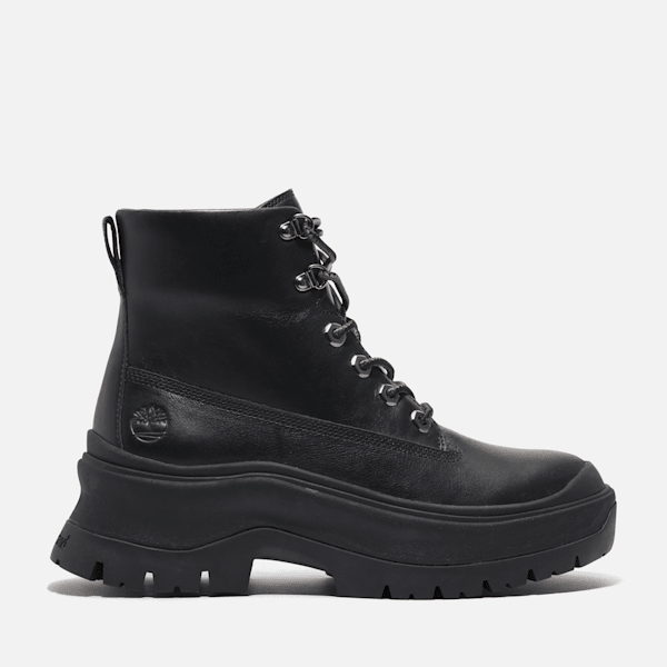 Timberland Roxie Lane Mid Lace-Up Boot Black Full-Grain Women'S