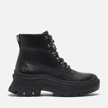 Timberland Roxie Lane Mid Lace-Up Boot Black Full-Grain Women'S