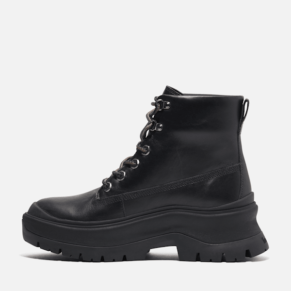 Timberland Roxie Lane Mid Lace-Up Boot Black Full-Grain Women'S
