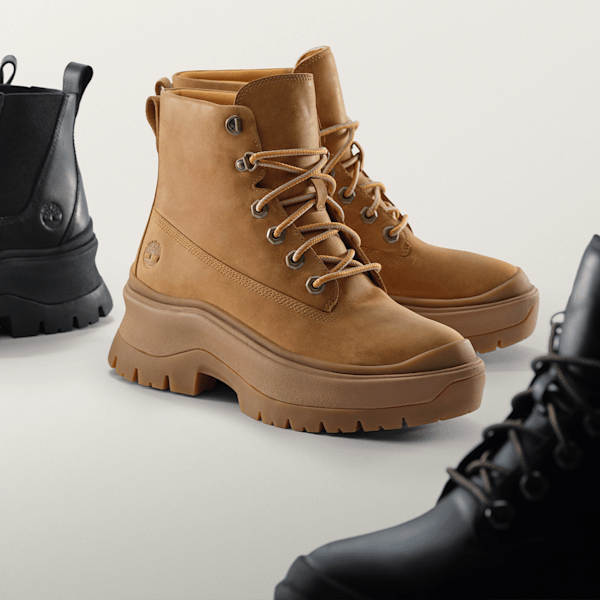 Timberland Roxie Lane Mid Lace-Up Boot Wheat Full-Grain Women'S