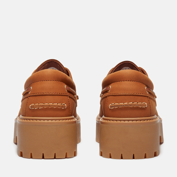 Timberland Stone Street Platform Boat Shoe Rust Nubuck Women'S