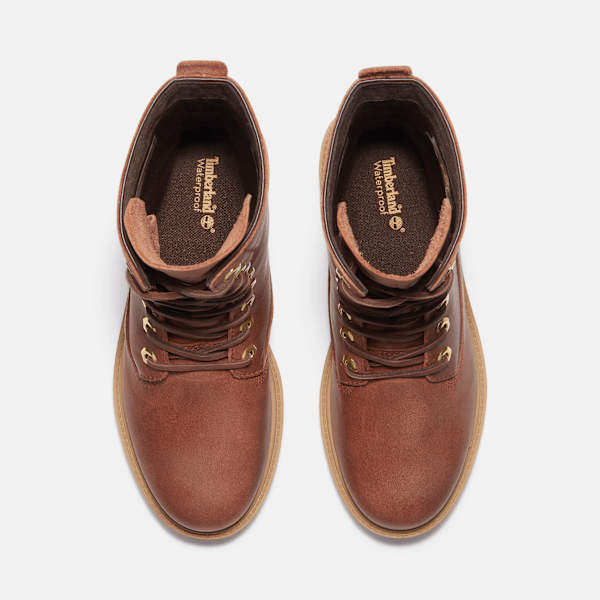 Timberland Premium 8-Inch Waterproof Boot Brown Full-Grain Women'S