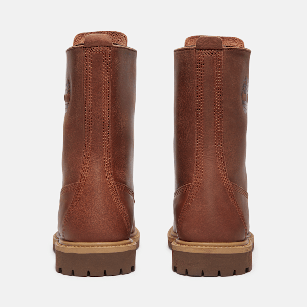 Timberland Premium 8-Inch Waterproof Boot Brown Full-Grain Women'S