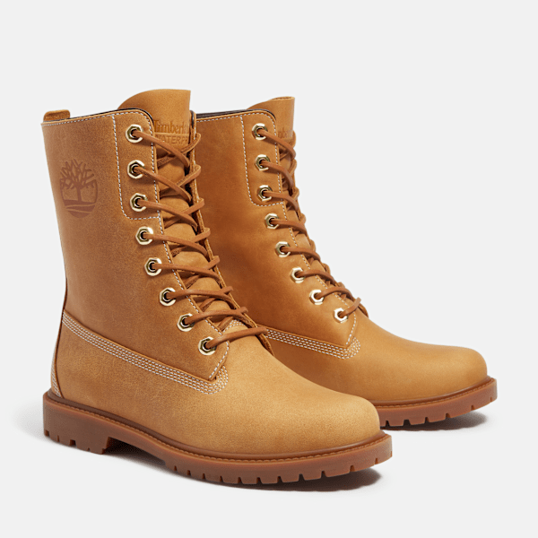 Timberland Premium 8-Inch Waterproof Boot Wheat Full-Grain Women'S