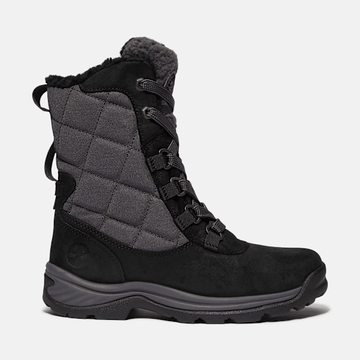 Timberland White Ledge Tall Waterproof Snow Boot Black Suede Women'S