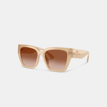 Coach Oversized Cat Eye Sunglasses Milky Beige