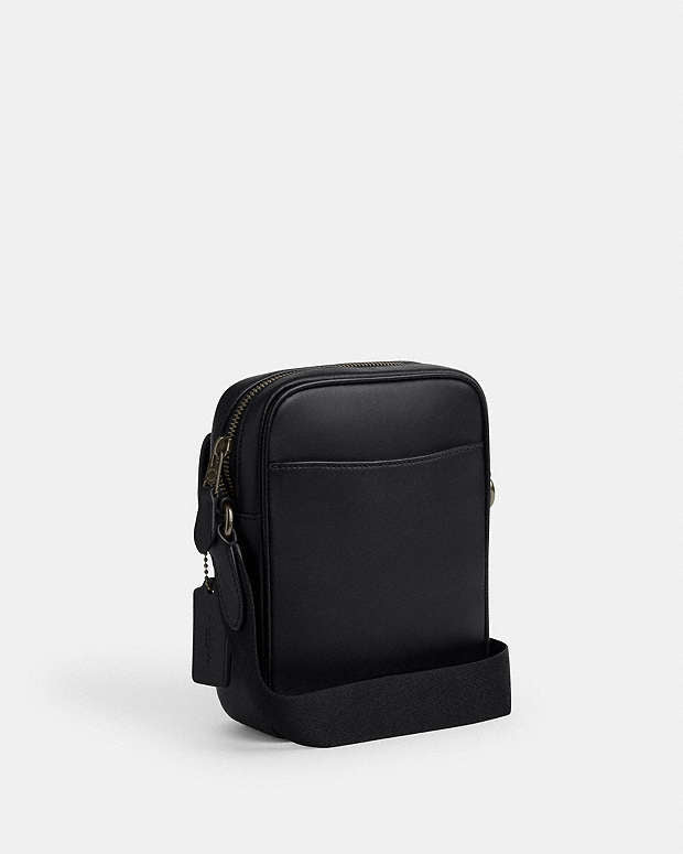 Turnlock Crossbody Bag In Signature Canvas Signature Canvas-Gunmetal-Charcoal-Black Signature Canvas-Gunmetal-Charcoal-Black