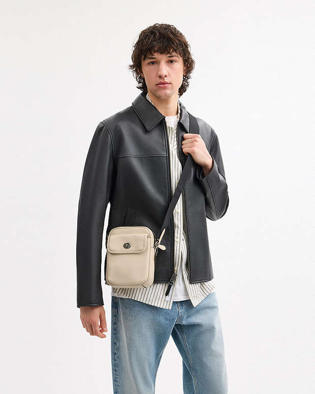 Turnlock Crossbody Bag Smooth Leather-Qb-Ivory Smooth Leather-Qb-Ivory