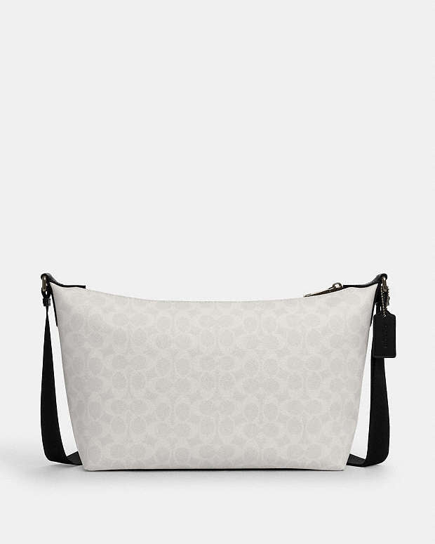 Finn Crossbody Bag In Signature Canvas Signature Canvas-Gunmetal-Chalk-Black Signature Canvas-Gunmetal-Chalk-Black