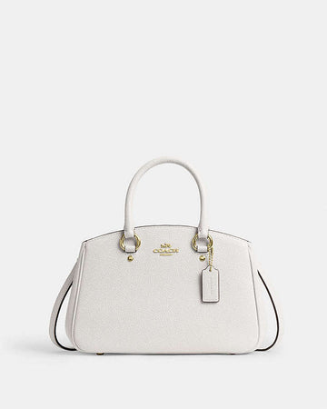 Savannah Small Carryall Bag Pebbled Leather-Gold-Chalk Pebbled Leather-Gold-Chalk