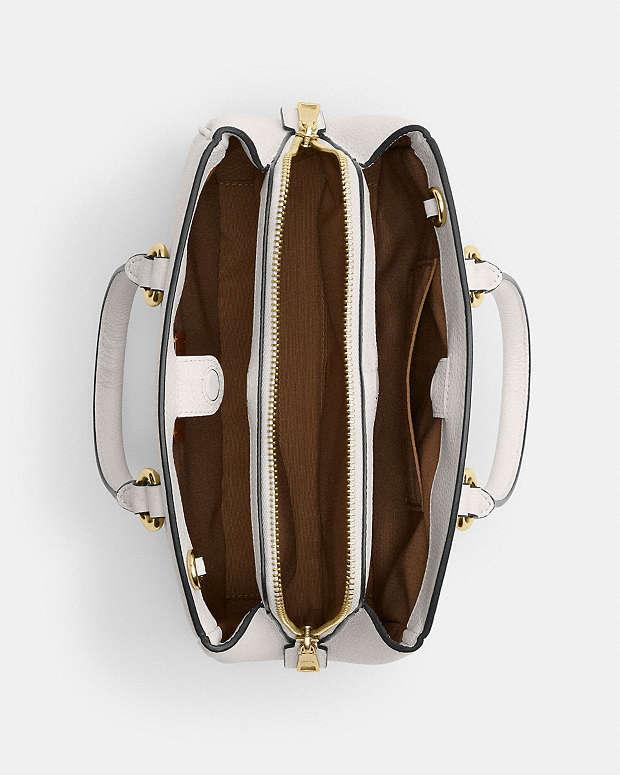 Savannah Small Carryall Bag Pebbled Leather-Gold-Chalk Pebbled Leather-Gold-Chalk