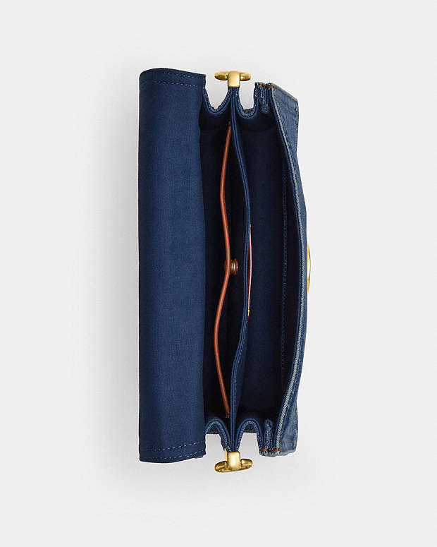 Chain Tabby Shoulder Bag Denim-Brass-Deep Blue Denim-Brass-Deep Blue