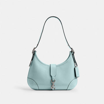 Coach Hamptons Hobo Bag Silver Light Blue