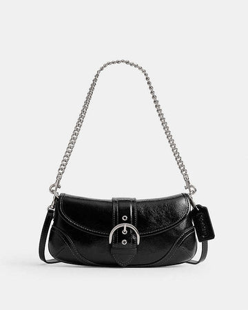 Soho Bag 25 Patent Leather-Silver-Black Patent Leather-Silver-Black