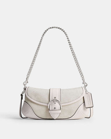 Soho Bag 25 In Signature Jacquard Signature Jacquard-Silver-Cloud Chalk Signature Jacquard-Silver-Cloud Chalk