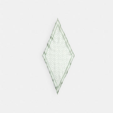 Coach Signature Silk Diamond Scarf Pistachio