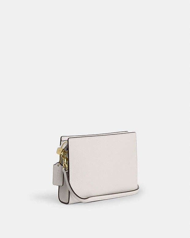 Slim Crossbody Bag Pebbled Leather-Gold-Chalk Pebbled Leather-Gold-Chalk