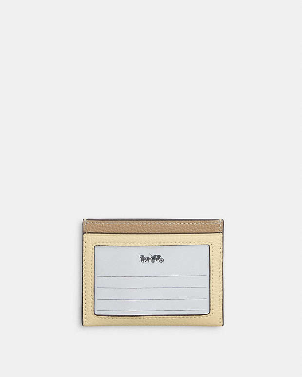 Slim Id Card Case With Lemon Graphic Silver-Moonlight Silver-Moonlight