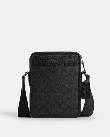Sullivan Crossbody Bag In Signature Canvas Signature Canvas-Gunmetal-Charcoal-Black Signature Canvas-Gunmetal-Charcoal-Black