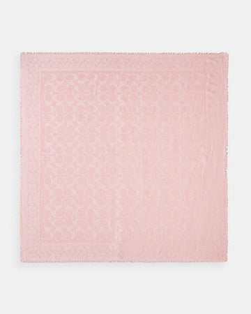 Signature Oversized Square Scarf Dusty Pink Dusty Pink