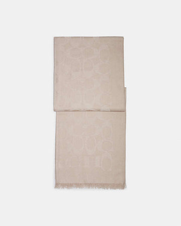Signature Wrap Wool Silk Blend-Oatmeal Wool Silk Blend-Oatmeal