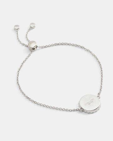 Bottle Cap Slider Bracelet Silver Silver