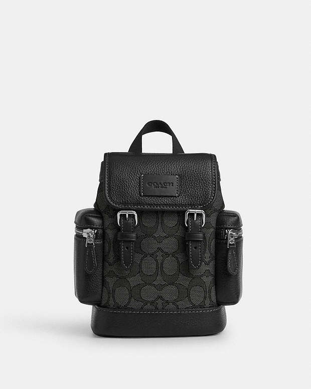 Sprint Sling Pack In Signature Jacquard Signature Jacquard-Silver-Charcoal-Black Signature Jacquard-Silver-Charcoal-Black