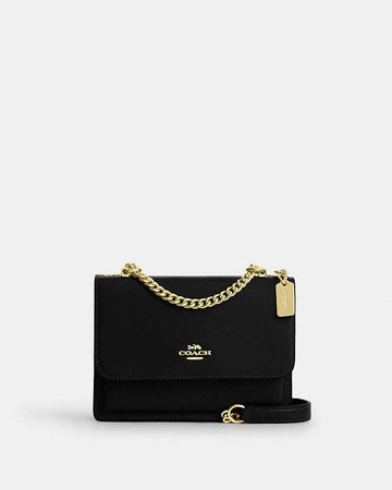 Mini Klare Crossbody Bag Calf Leather-Gold-Black Calf Leather-Gold-Black