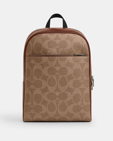 Owen Backpack In Signature Canvas Signature Canvas-Qb-Tan-Vintage Brown Signature Canvas-Qb-Tan-Vintage Brown