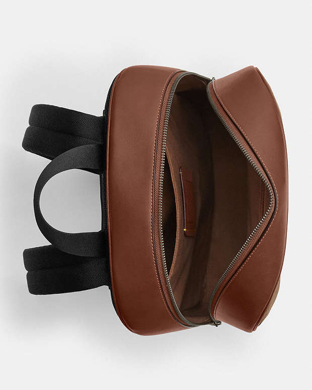 Owen Backpack In Signature Canvas Signature Canvas-Qb-Tan-Vintage Brown Signature Canvas-Qb-Tan-Vintage Brown