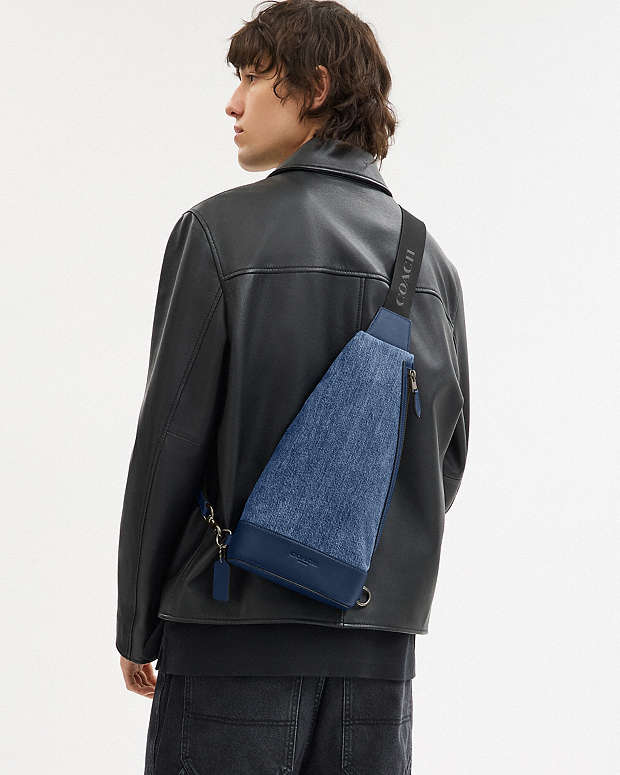 Dominic Sling Pack Denim-Qb-Denim-Deep Blue Denim-Qb-Denim-Deep Blue