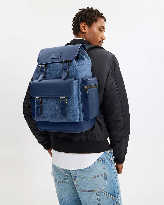Sprint Backpack Denim-Qb-Denim-Deep Blue Denim-Qb-Denim-Deep Blue
