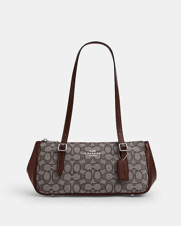 Asher Shoulder Bag In Signature Jacquard Signature Jacquard-Silver-Oak-Maple Signature Jacquard-Silver-Oak-Maple