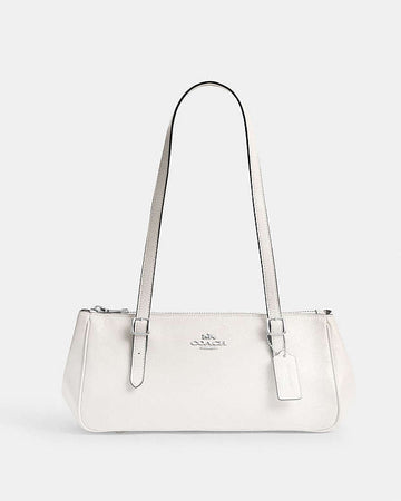 Asher Shoulder Bag Glazed Leather-Silver-Chalk Glazed Leather-Silver-Chalk
