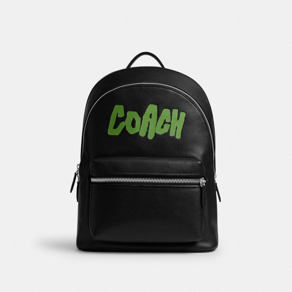 Coach Charter Backpack With Rad Coach Black