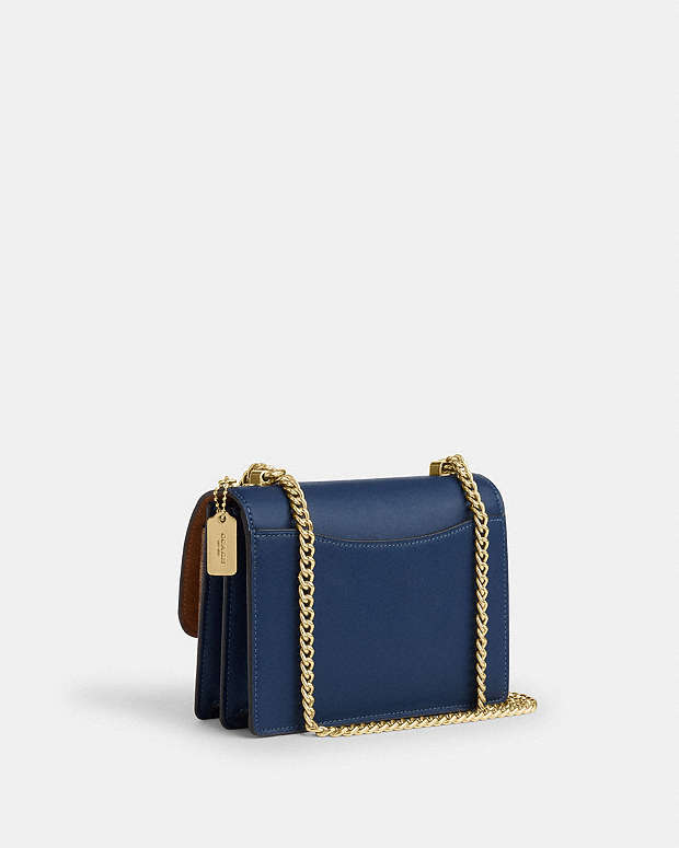 Mini Klare Crossbody Bag In Signature Canvas Im-Deep Blue-Tan Im-Deep Blue-Tan