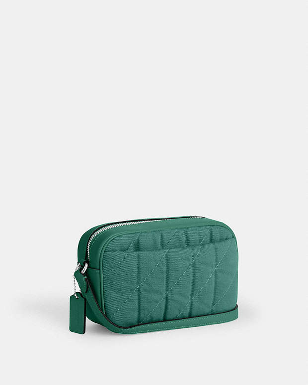 Mini Jamie Camera Bag Quilted Denim-Sv-Ivy-Green Quilted Denim-Sv-Ivy-Green