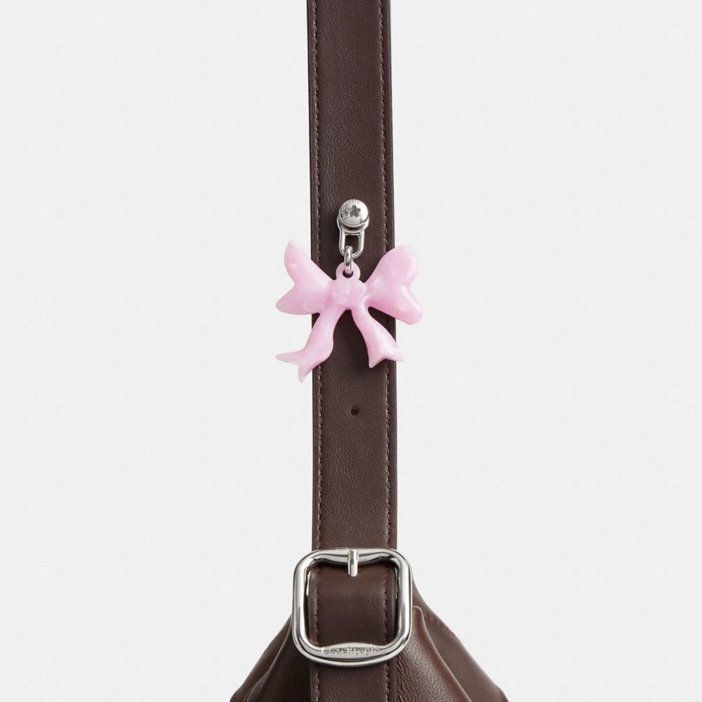 Coach Bow Bag Charm Pink Multi