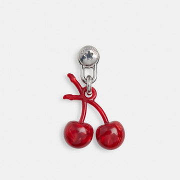 Coach Cherry Bag Charm Red Multi