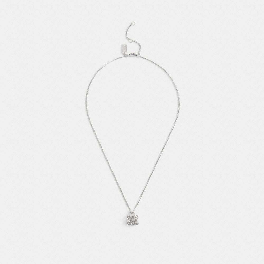 Coach Rogue Pendant Necklace Silver