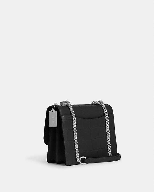 Klare Crossbody Bag Novelty Leather-Silver-Black Novelty Leather-Silver-Black