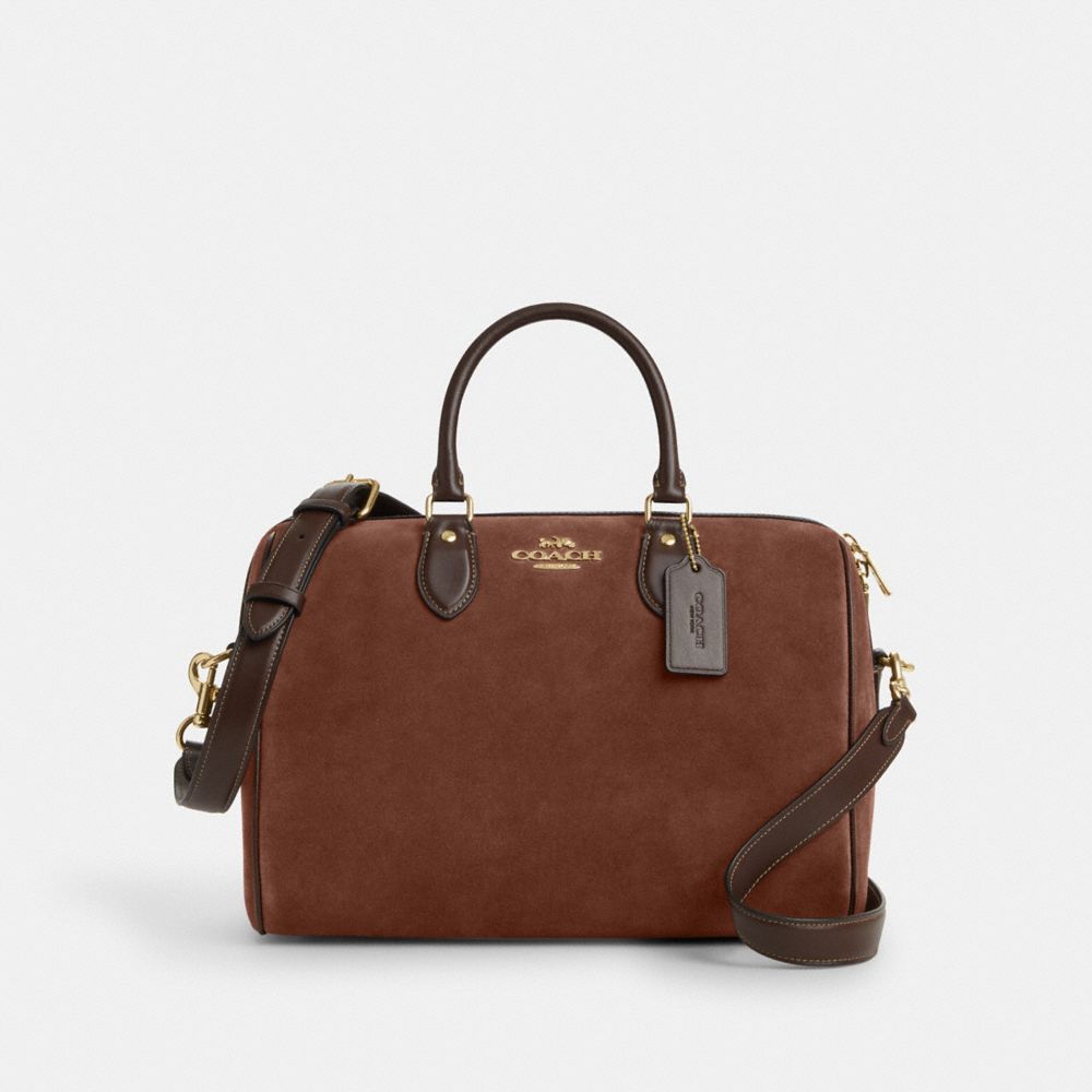 Coach Rowan Large Satchel Bag Im Vintage Brown