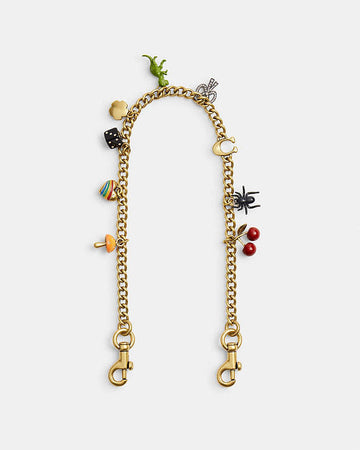 Chain Strap With Charms Brass-Multi Brass-Multi