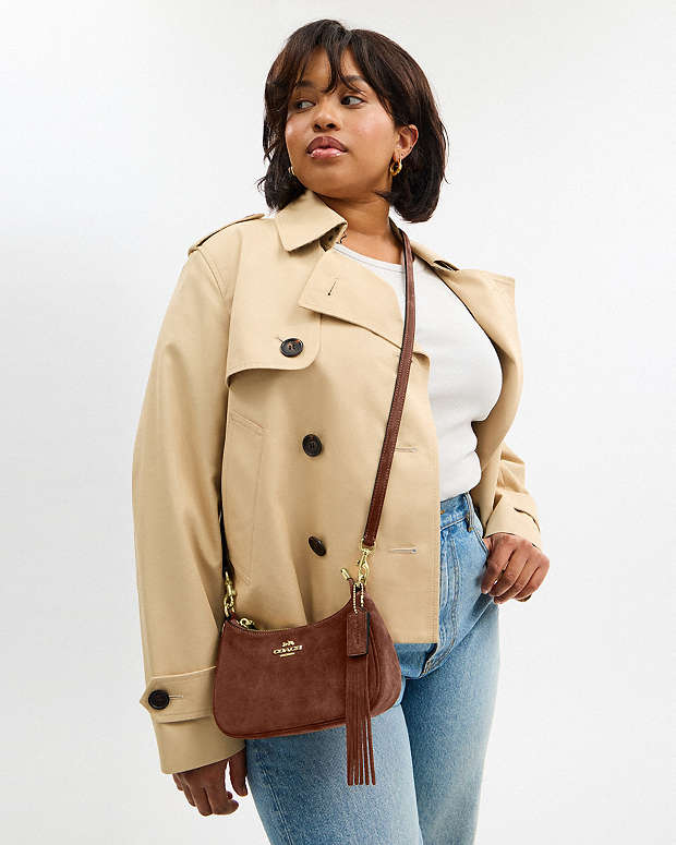 Teri Mini Crossbody Bag Suede-Im-Vintage Brown Suede-Im-Vintage Brown