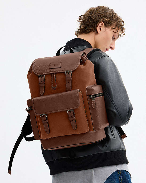 Sprint Backpack Suede-Qb-Cognac-Sienna Suede-Qb-Cognac-Sienna