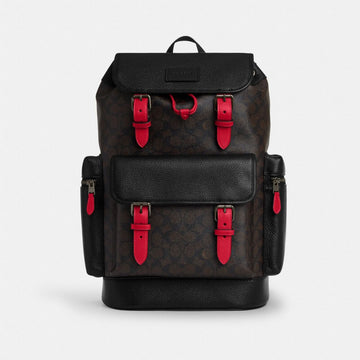 Coach Sprint Backpack In Signature Canvas Gunmetal