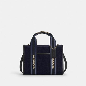 Coach Smith Tote Bag 24 In Regenerative Cotton Im Dark Denim Multi