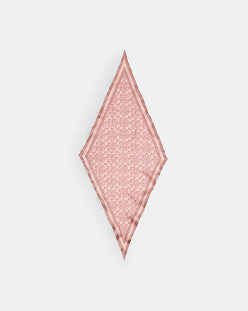 Signature Silk Diamond Scarf Silk-Dusty Pink Silk-Dusty Pink
