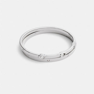 Coach Signature Bangle Set Silver