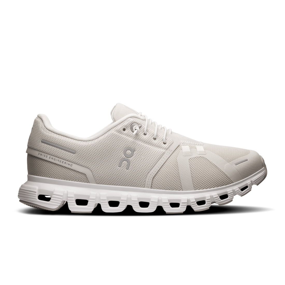 On Cloud 6 Wide Pearl White (Women'S)